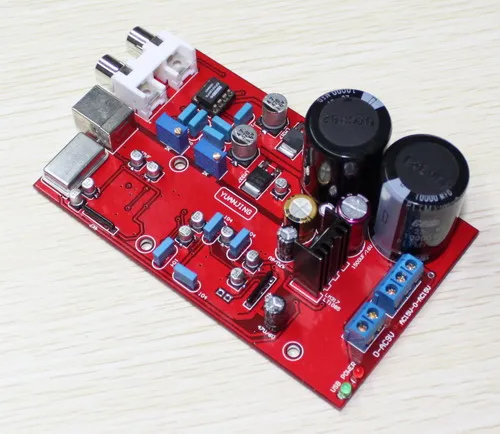 USB 디코더, TE7022 + WM8741, 24BIT-96K