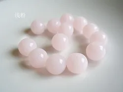 Vibrant Acrylic Round Perforated Loose Spacer Beads for DIY Crafting and Fashion Accessories (Jelly light pink)