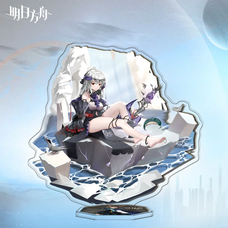 

Anime Arknights Skadi the Corrupting Heart Series PVC Stand Action Figure Laser Big Acrylic Desktop Stand Model Gift 241-280