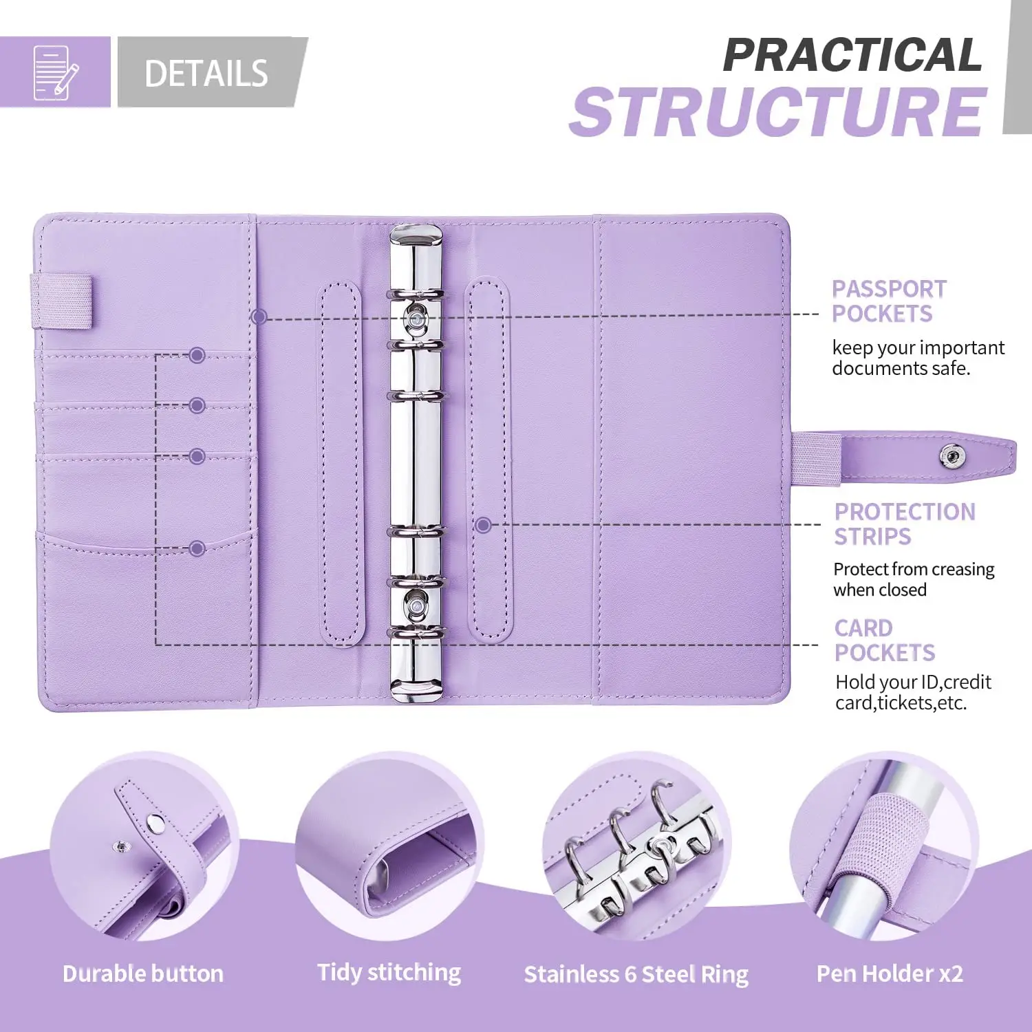 A6 Budget Binder with Cash Envelopes Expense Budget Sheet & Label Stickers Wallet Organizer System Financial for Money Saving Budget Binder Notebook Savings Binder Budget Binder Cash Envelopes