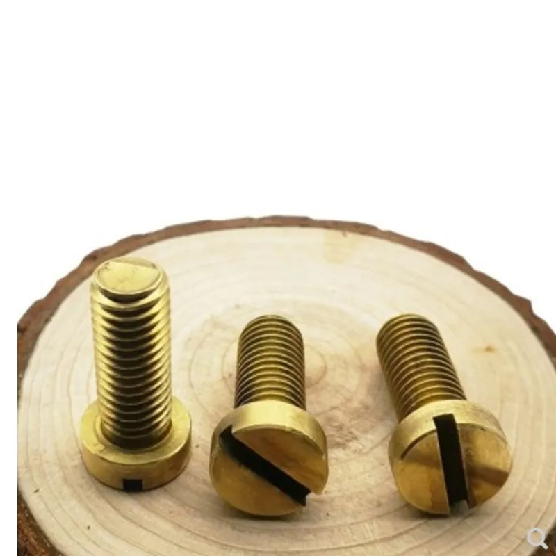 Vite A Testa Cilindrica In Ottone DIN84 Con Intaglio M0.8 M1 - Foto 6