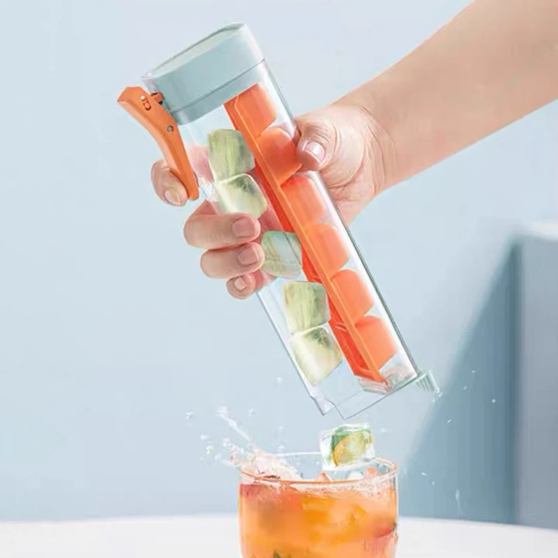 Creativity Ice Cube Tray Easy Demould Ice Maker With Handle Single Hand Press Cube Mold