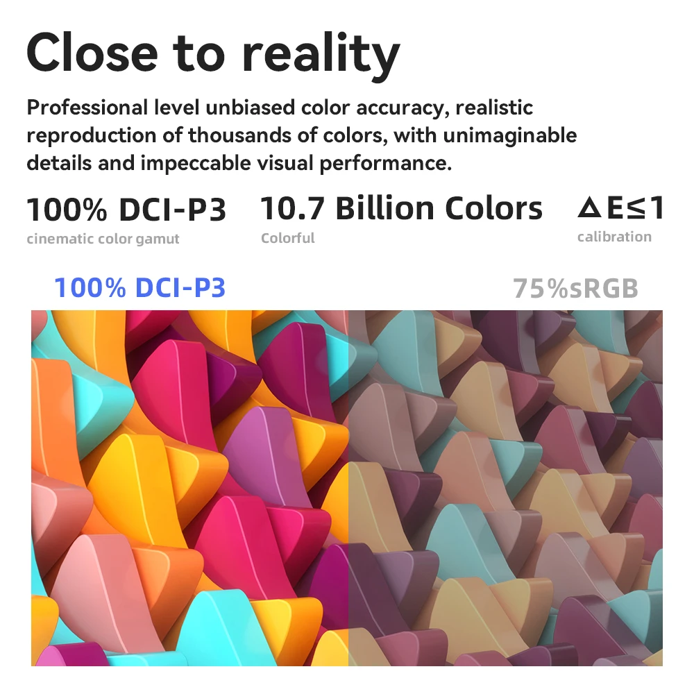 EHOMEWEI OLED ޴  Om ø, ġ Ʈ  ƺϿ, 13.3 ġ FHD 60HZ 100% DCI-P3 16:9