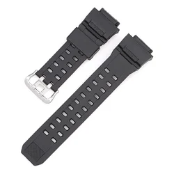 Camouflage Waterproof Resin Silicone Sport Strap for Men - Rubber Watch Band Accessories (Black)