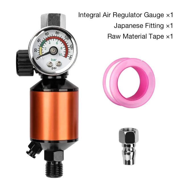 Integral Air Regulator With Air Filter Inline Heavy Duty Air Pressure