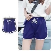 2024New Fashion Casual Bottoms Shorts Women Candy Color Breathable Plus Size Shorts Casual Lady Elastic Waist Sports Short Pants 2
