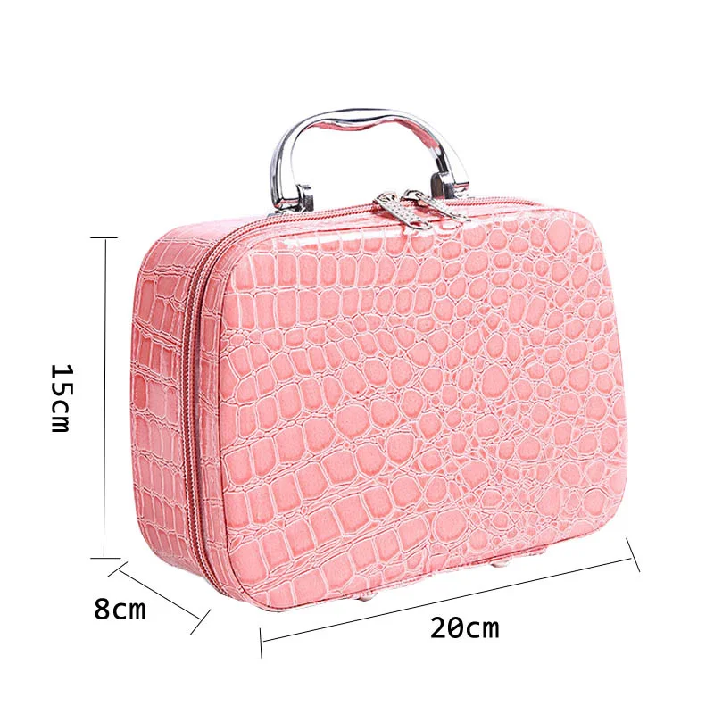 New Women Beauticians Makeup Case Cosmetic Bag High Quality Travel Organizer Beauty Box Cosmetics Jewelry Toolbox Holiday Gifts - 2