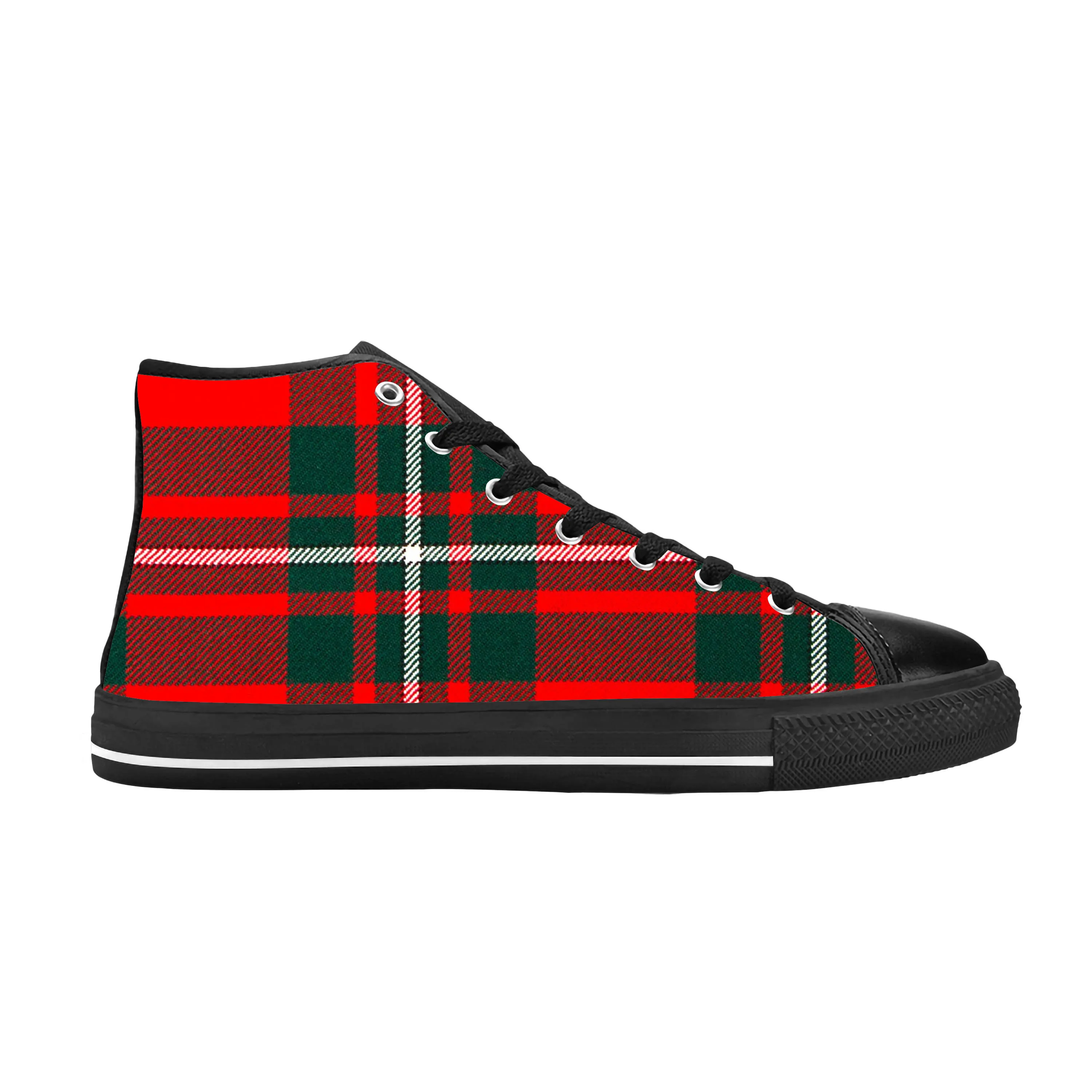 MacGregor Scottish Stewart Clan Tartan Plaid Cool Casual Cloth Shoes High Top Comfortable Breathable 3D Print Men Women Sneakers