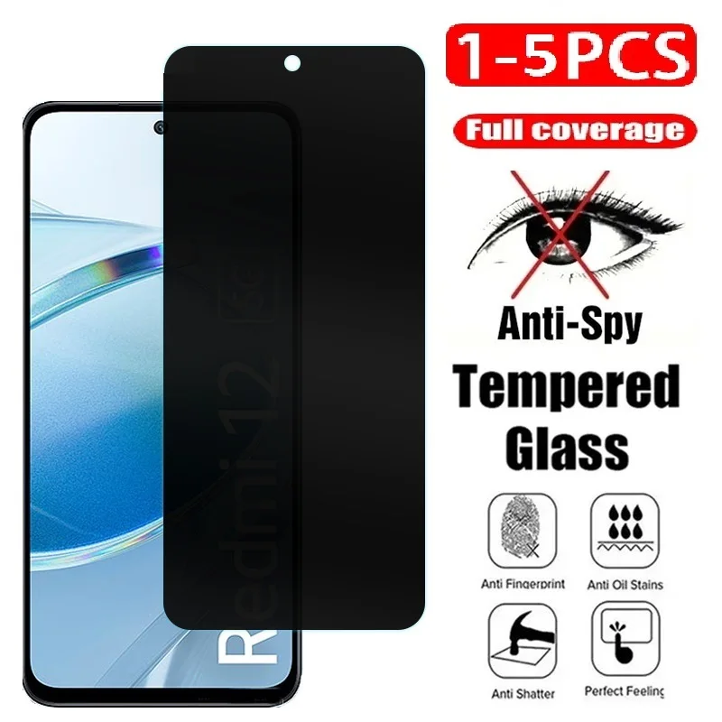 Privacy Tempered Glass Screen Protector (1-5 Pack) - Anti-Spy