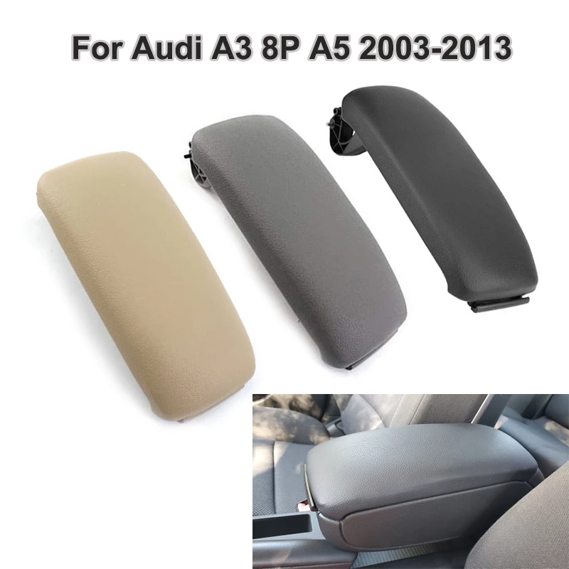 Leather Car Armrest Latch Cover Center Console Armrest Cover Car