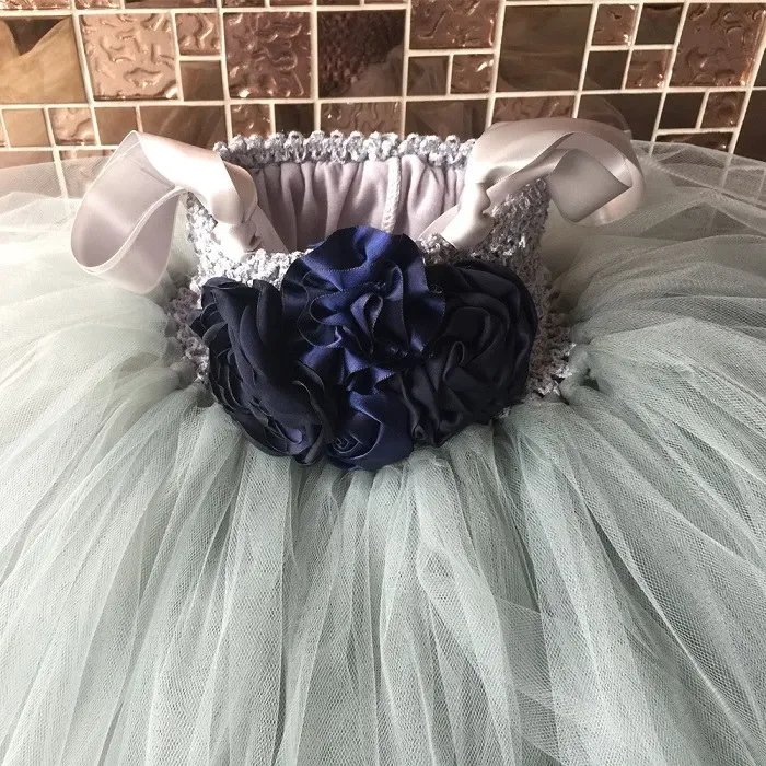Vestido de tul con tutú para niña de las flores, largo hasta los tobillos, para niña, de princesa, para fiesta de boda, desfile de niños