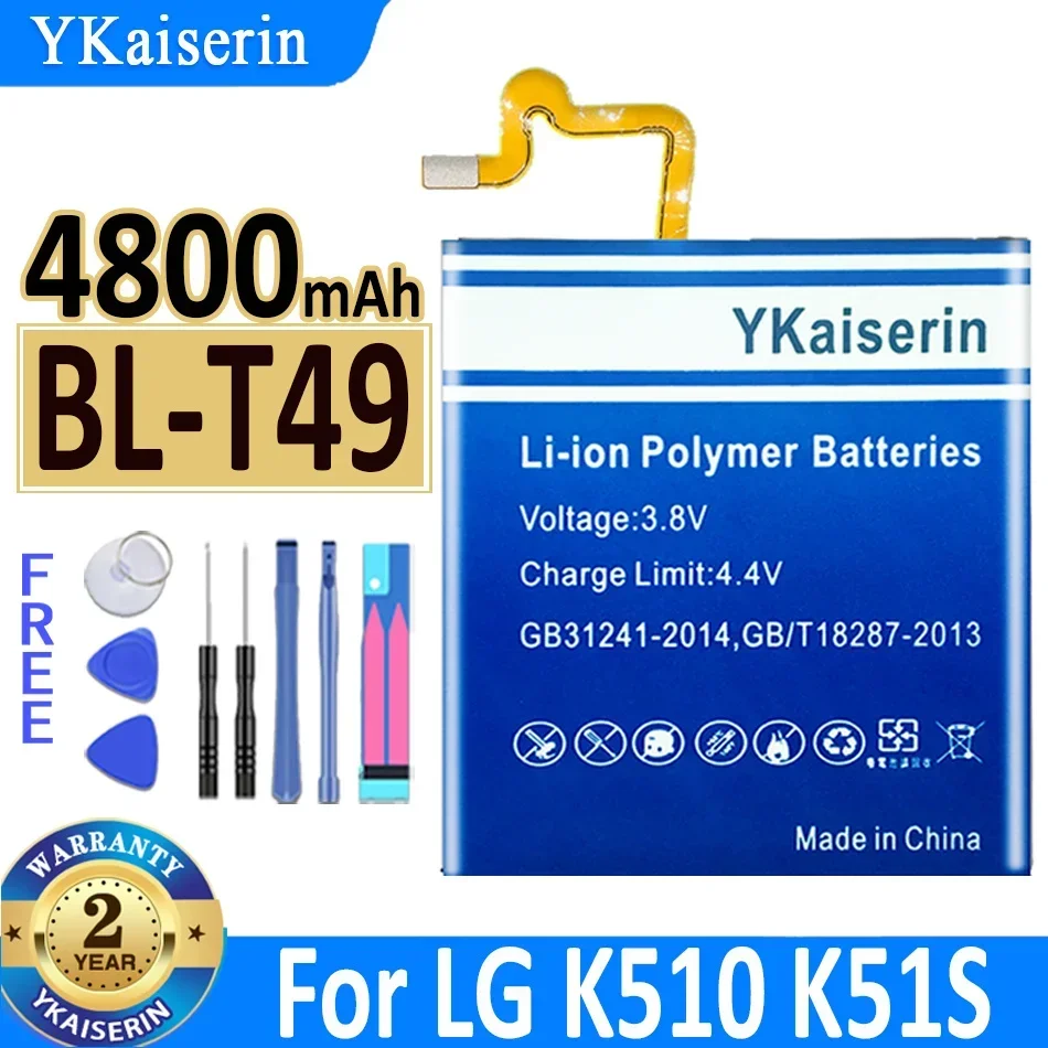 

4800 мАч новый аккумулятор BL-T49 для LG K510 K51S LM-K410BMW LM-K510HM LM-K510BMW + трек-код
