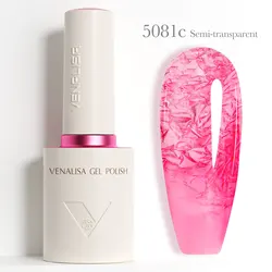 Premium Venalisa Nail Gel Polish Kit - Ultra Glossy, Long - Lasting & Matte Finish (5081c jelly color)