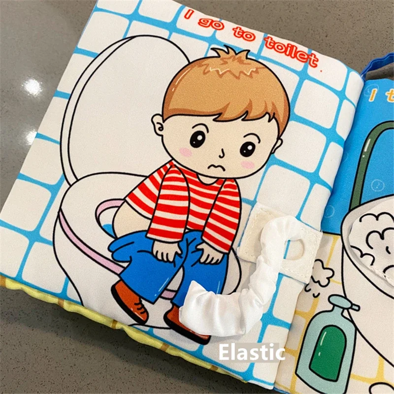 Baby Puzzle Fabric Books Parent-Child Interaction Early Learning Cloth Book 0-12 Months Ring Paper Develop Cognize Reading Toys 3