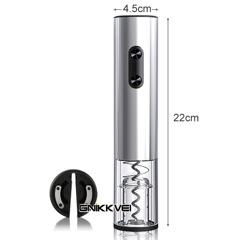 Automatic Stainless Steel Electric Wine Opener with Foil Cutter