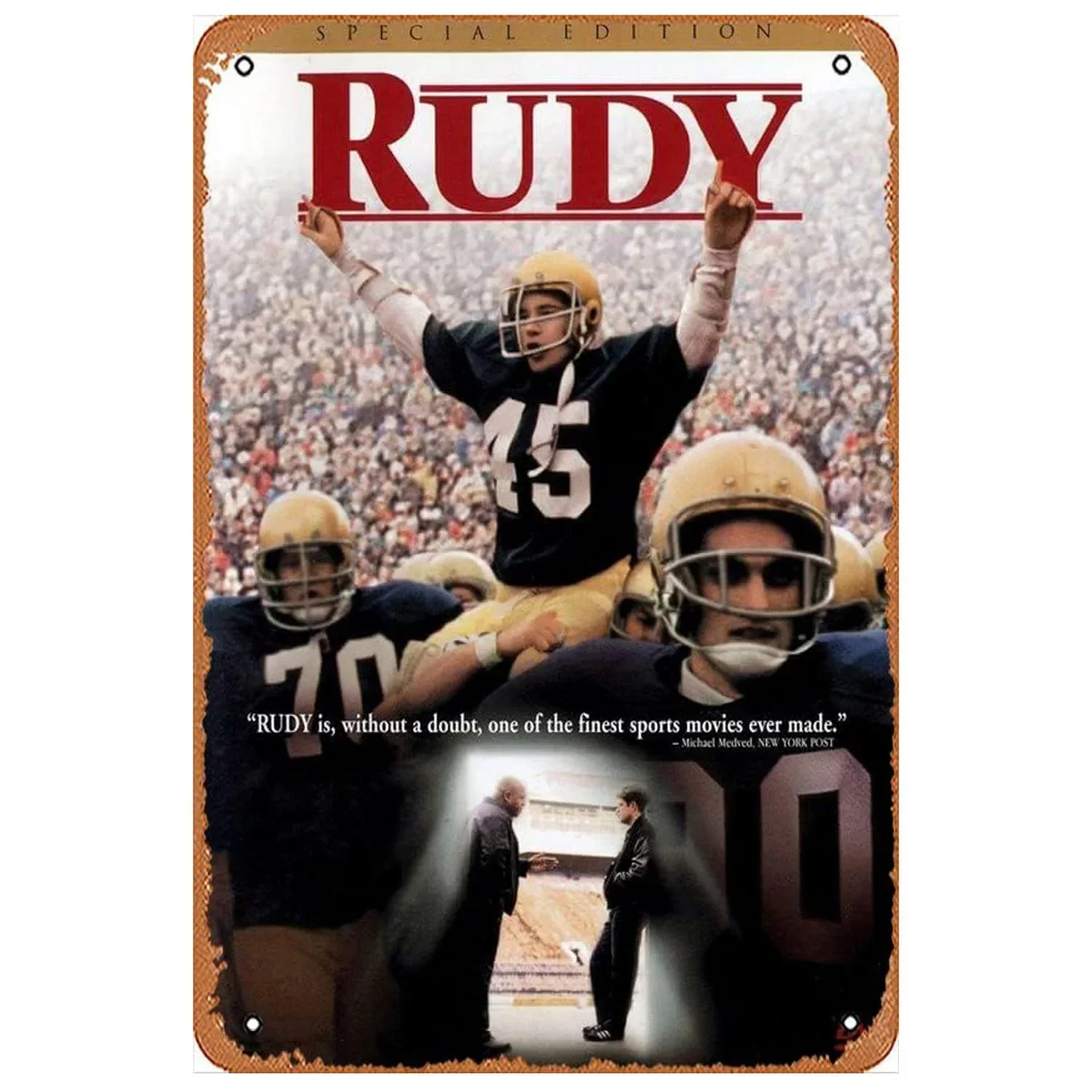 Description Picture 5 of itemAmerican Football Rugby Sport Tin Sign Wall Decor Poster Board Modern Garage Bedroom Wall Plaques Shabby Iron Plate Painting