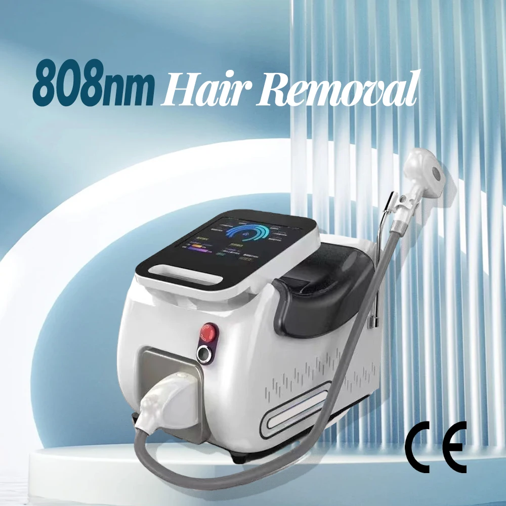 Portable 808nm Hair Removal 3 Wavelength Diode Laser For All Skins Painless Permanent Beauty Salon Use Machine