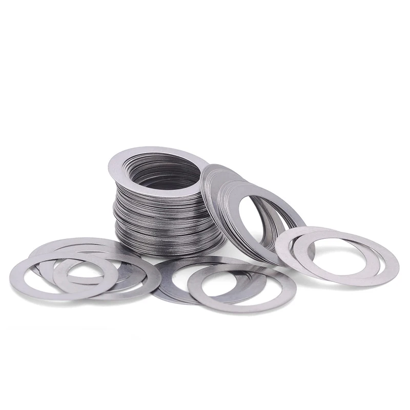 Stainless Steel Washers 20pcs/lot 304 Ultra Thin Flat M3-M14 0.1/ 0.2/ 0.3mm