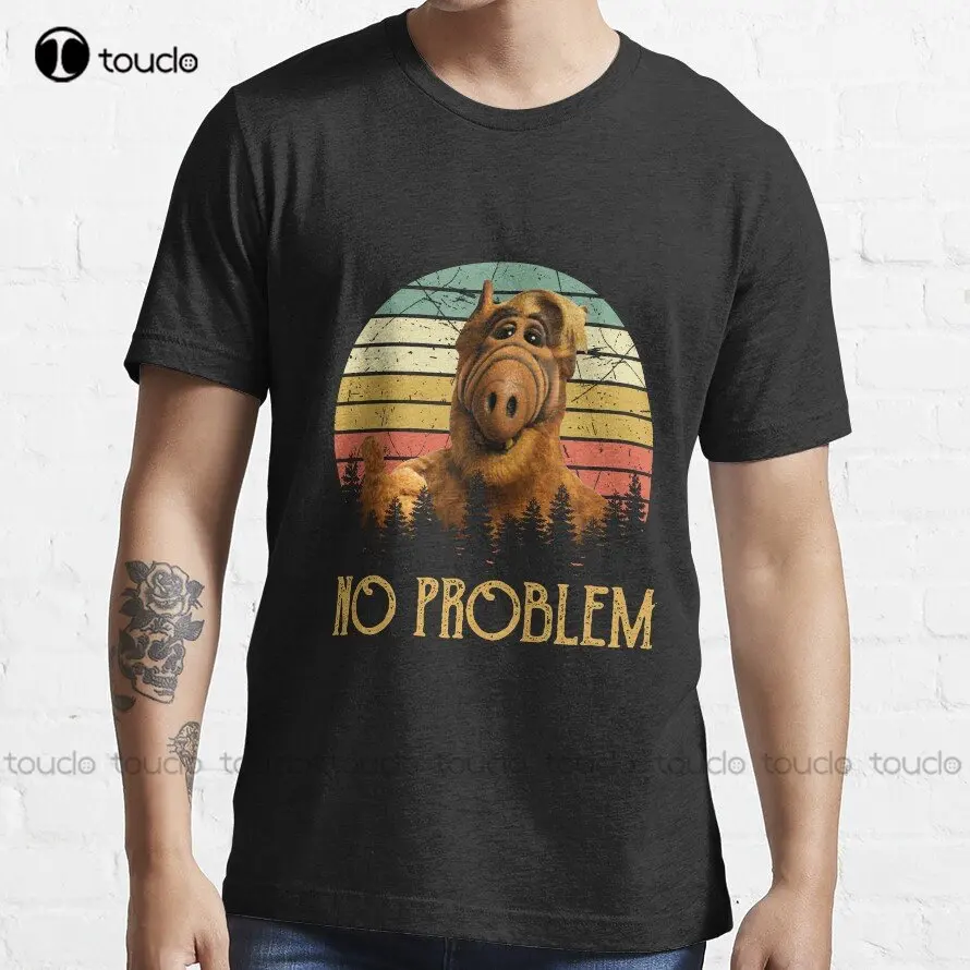 Divertente Alf Nessun Problema Vintage Gordon Shumway T-Shirt Custom Aldult Teen Unisex Stampa Digitale Magliette Regalo Personalizzato Xs-5Xl