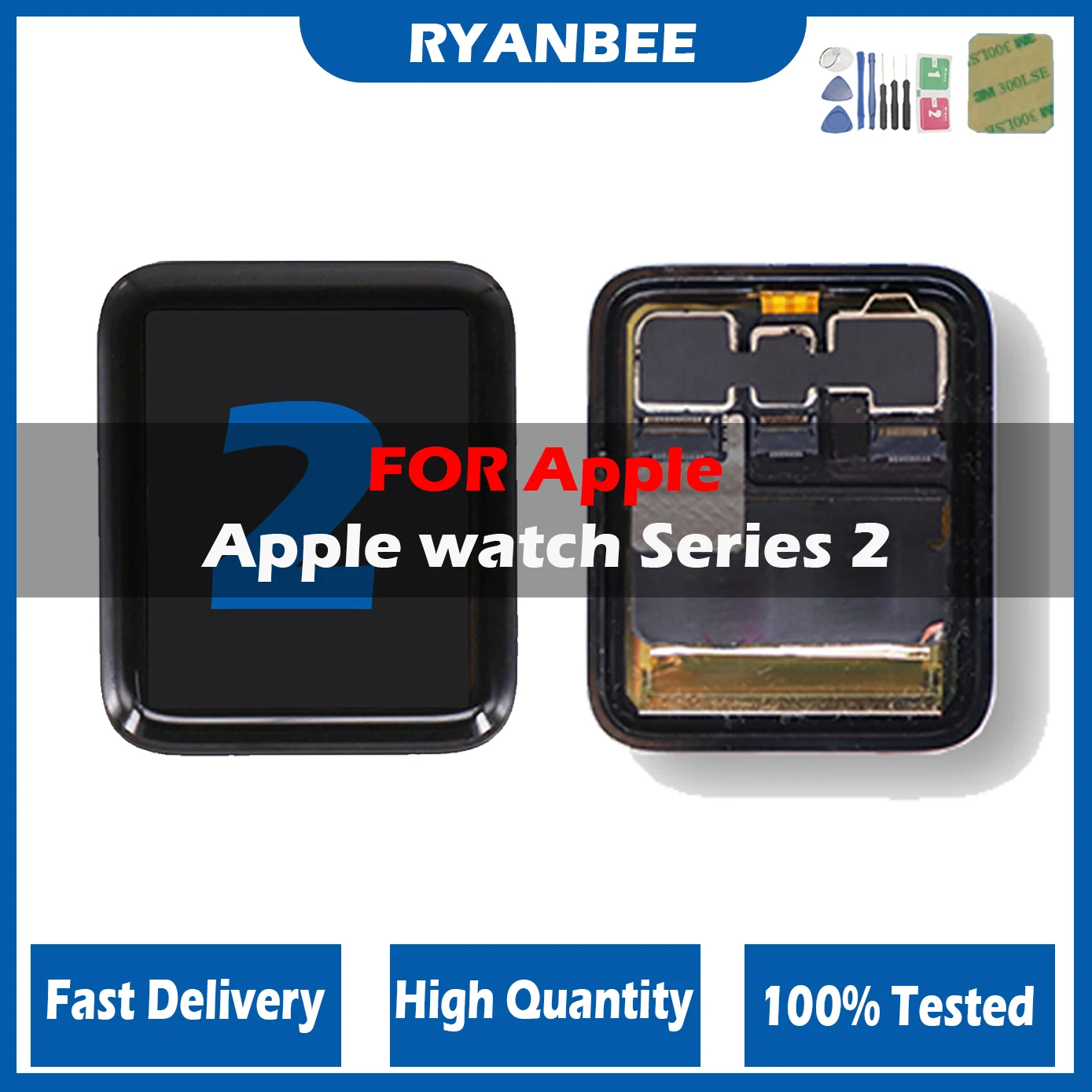 100% Display Di Prova Per Apple Watch Series2 38Mm 42Mm Lcd Sostituzione Touch Screen Digitizer Assembly Per Apple Watch S2 Lcd