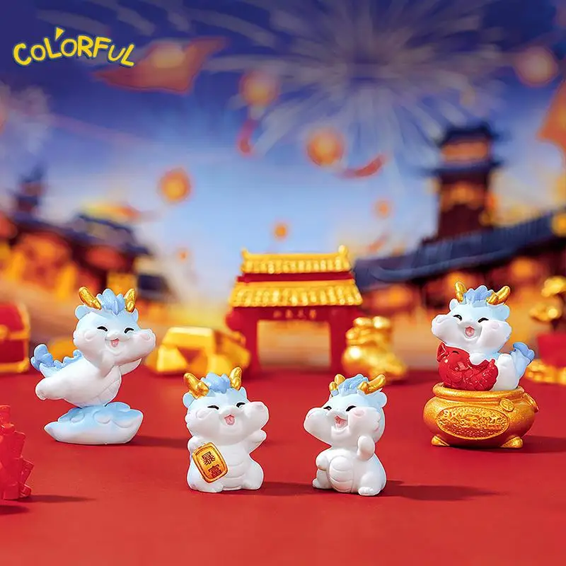 

Милая миниатюрная фигурка дракона украшения года Дракона микро ландшафтное украшение Миниатюрная игрушка для кукольного домика