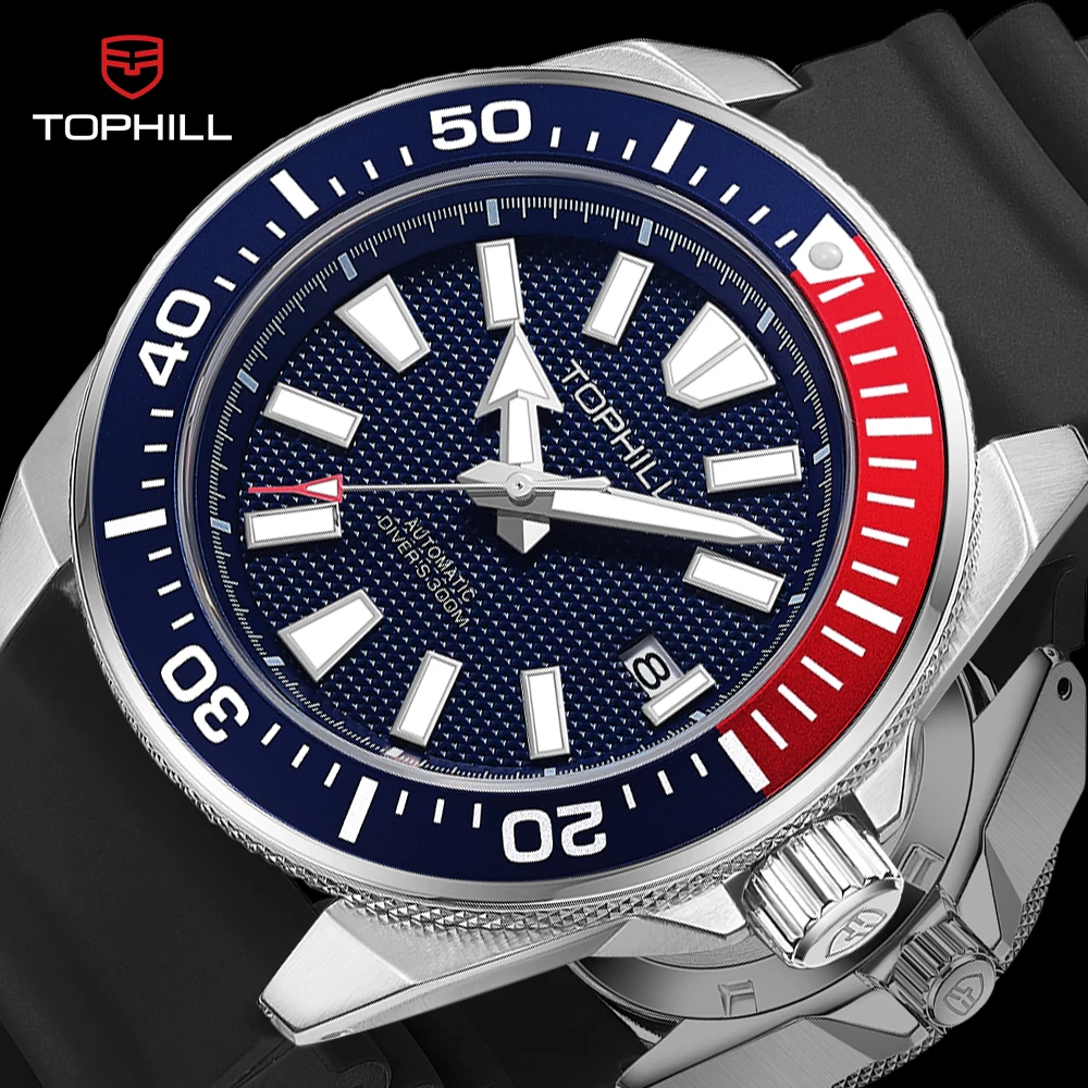 TOPHILL 自動巻きダイバーズウォッチ 300m防水 TOPHILL Automatic Mechanical Diving Watch 300M Waterproof