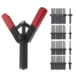 41 Pieces Pp Rivet Set Replacement Set Nylon Fastener Universal Poprivet Tool Riveter Pliers Removal Hand Riveter