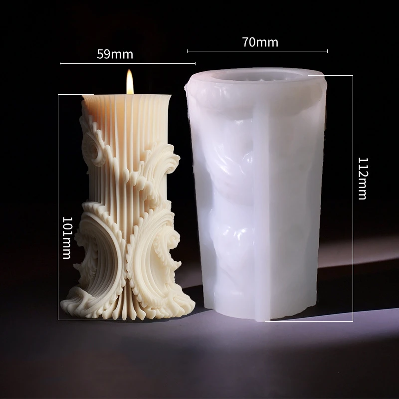 European Cylindrical Aromatherapy Candle Silicone Mold Diy Minimalist Column Gift Expansion Stone Grinding Tool Customization aromatherapy candle mold,silicone mold,silicone candle molds,silicone candle mold,cylindrical candle mold,candle mold