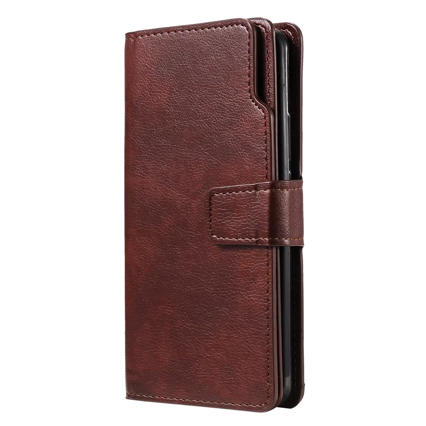 Leather Wallet Phone Case with Card Slots and Flip Cover