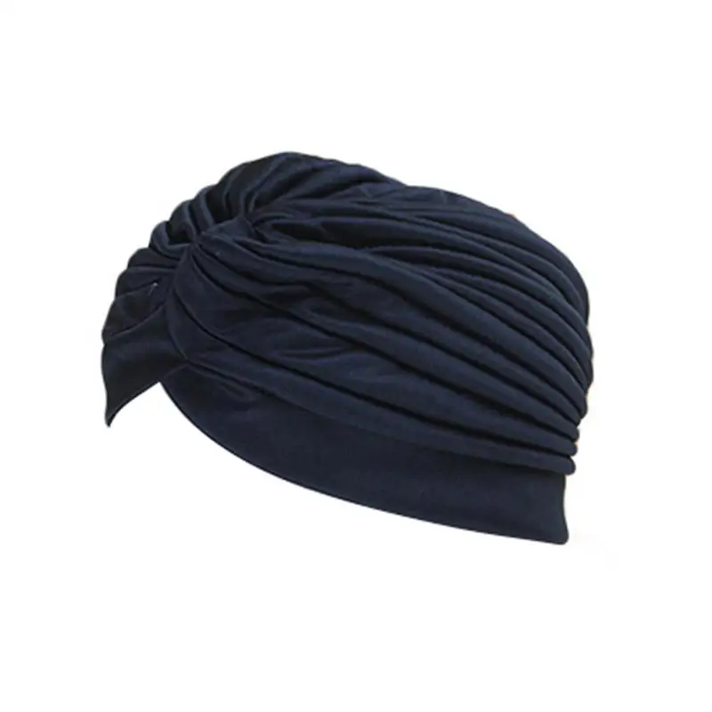 breathable swimming capElastic Nylon Turban Pool Bathing Hats For Outdoor Sports Yoga Elastic Polyeste Indian Turban Head scarf 3