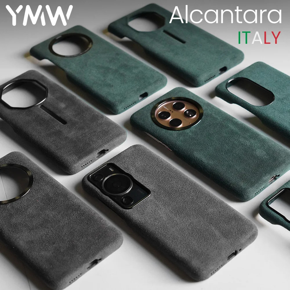 YMW Алькантара чехол для HUAWEI Mate40 50 Pro 40 RS P60 роскошный бизнес Supercar интерьер одинаковый замшевый кожаный чехол для телефона