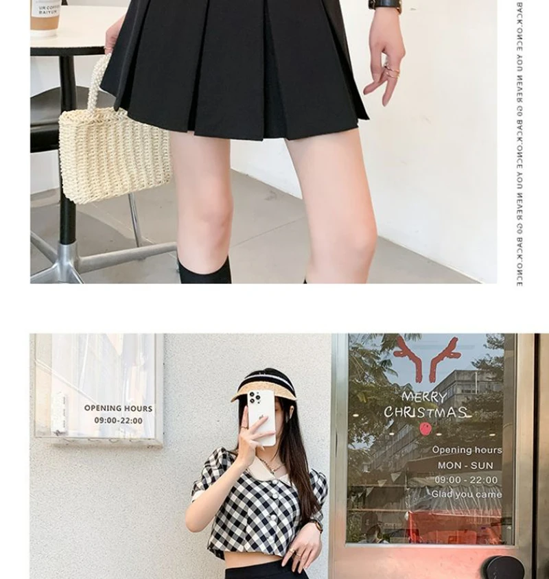 Streetwear Mini Skirts Women Preppy Kawaii High Waist Pleated Skirt Y2K School Uniform Harajuku Korean A Line Skirts New