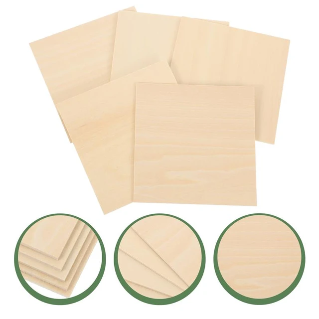 10PCS Plywood Basswood 300x300x3mm Lightweight Craft Board Unfinished Thin  Wood Sheets for Laser Cutting Engraving DIY Modeling - AliExpress