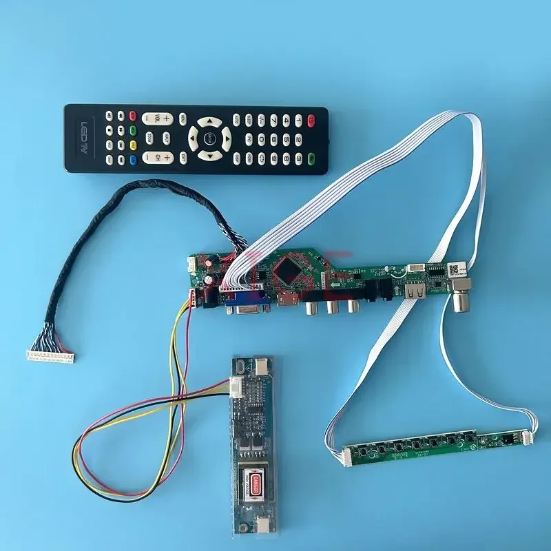 

Плата драйвера ЖК-контроллера для монитора LM230WF1 LM215WF1 LM215WF2, AV + USB + IR + VGA + HDMI 2CCFL LVDS, 30 контактов, аналоговая фотолампа 1920*1080