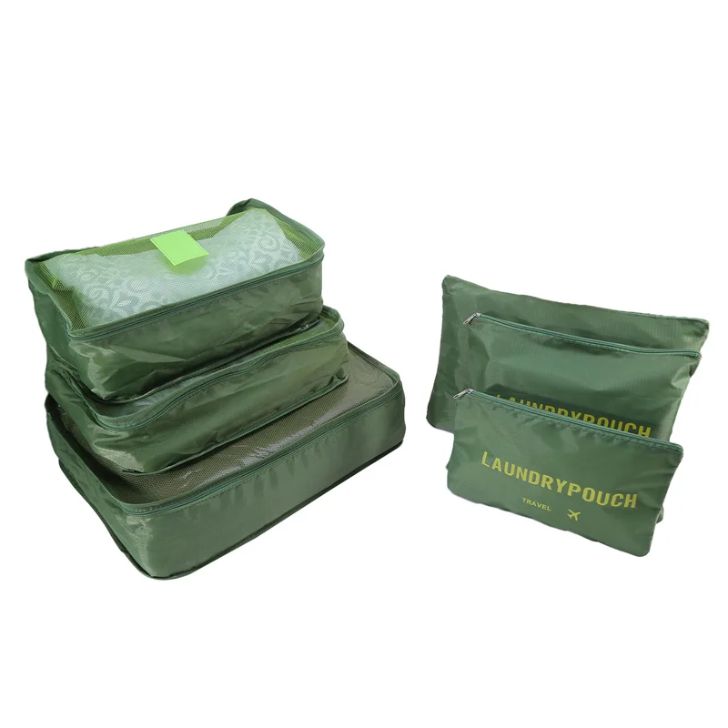 6Pcs/Set Baggage Travel Organizer Bags Clothes Travel Accessories Multifunctional Waterproof Packing Organizer Bags