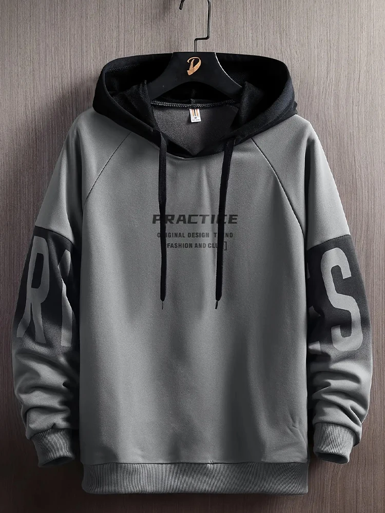 Custom Gray White Raglan Sleeves Two Tone Full-Snap Button Hoodie main image 1