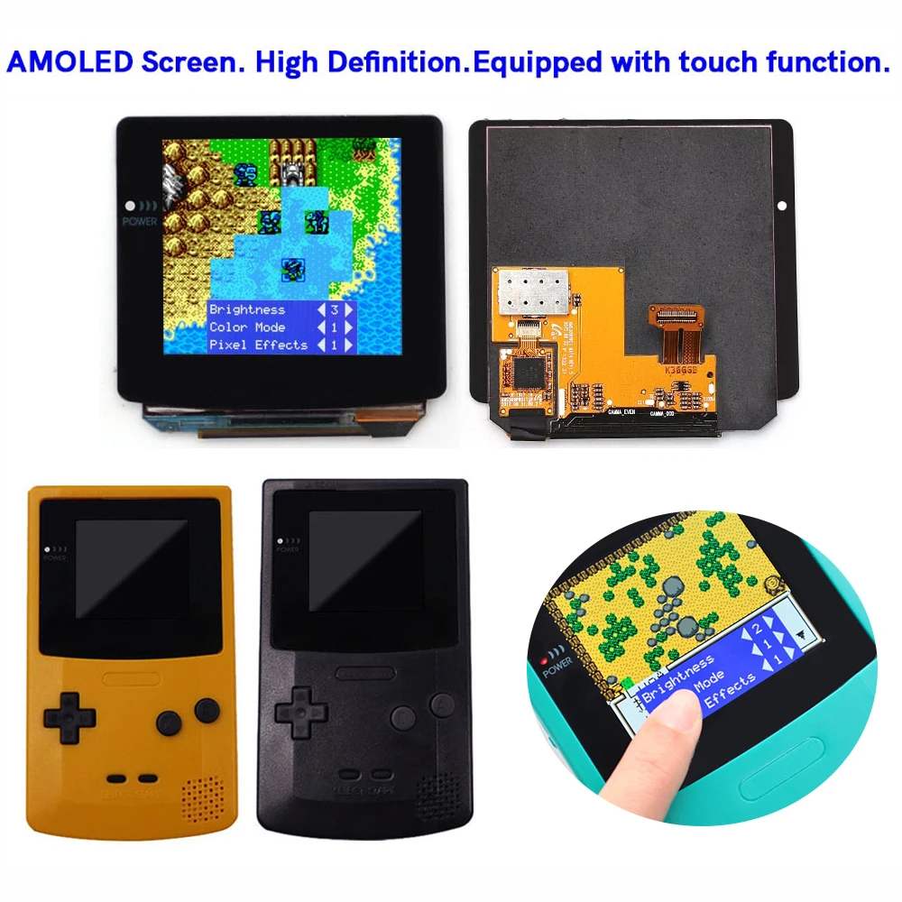 HiSpeedodo-ゲームボーイカラー、oled、amoled、osdメニュー、レトロ 
