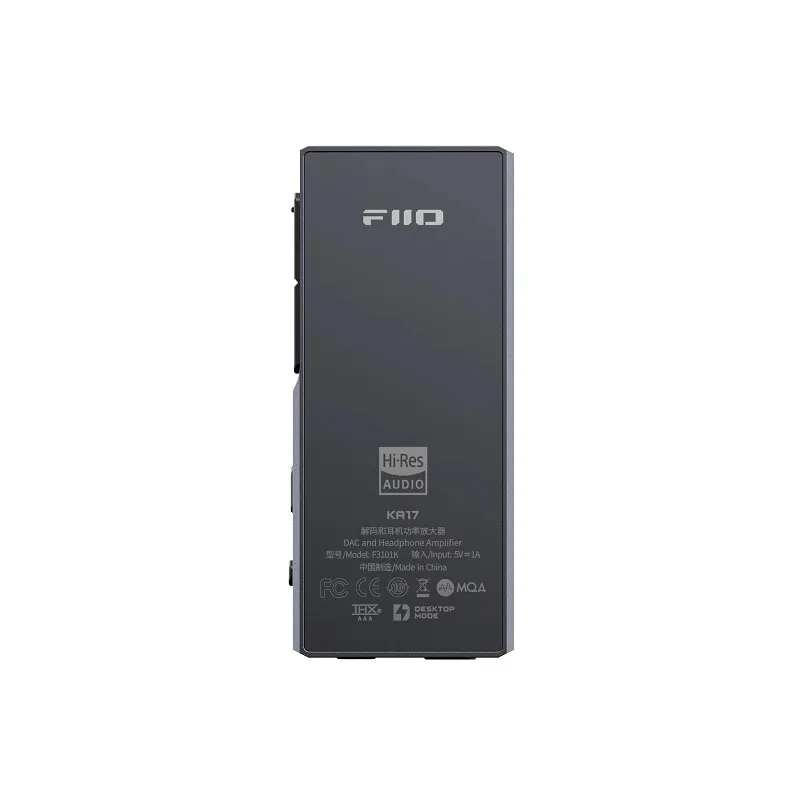 Портативный USB DAC аудио Hi-Fi декодер FiiO KA17, двойной ES9069Q PCM768 DSD512 3,5/4,4 мм выход для Android iOS Mac Win10