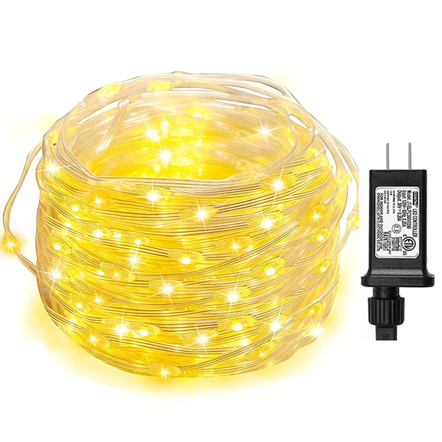 

10/20/50/100M Christmas String Light Waterproof Tube Rope Fairy Light Outdoor PVC Coating String Light for Garden Patio Decor
