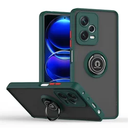Magnetic Ring Holder Protective Phone Case with Enhanced Grip - Redmi Note 11 Pro 4G (Dark green)