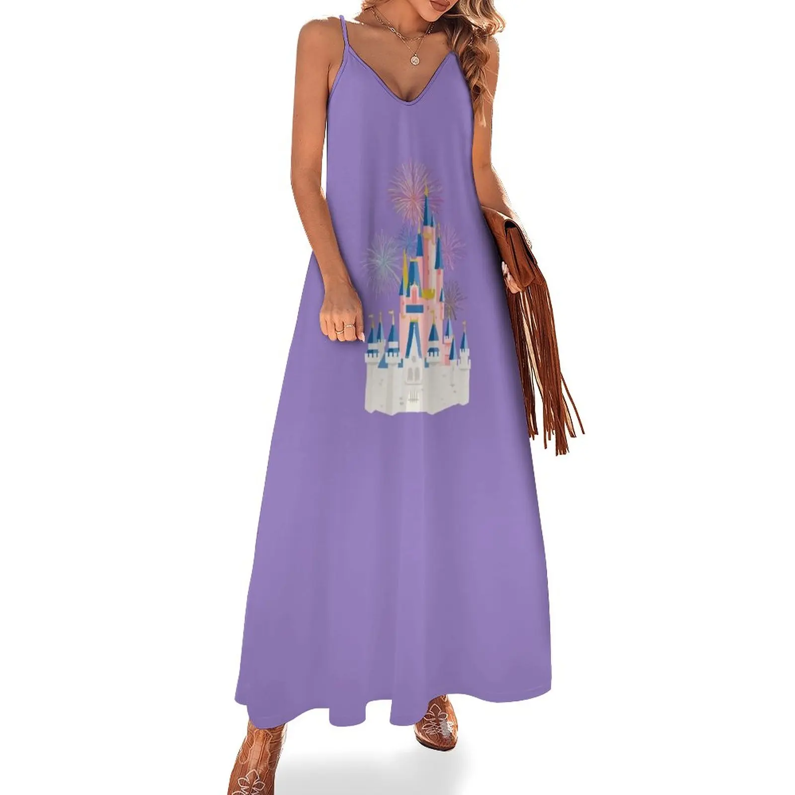 

Fairytale Castle Sleeveless Dress Aesthetic clothing Women's summer suit