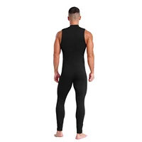 Mens Yoga Athletic Striped Bodysuit Rompers Stretchy Soft Wear Sleeveless Front Zipper Bodycon Jumpsuit for Bodybuilding Fitness 2