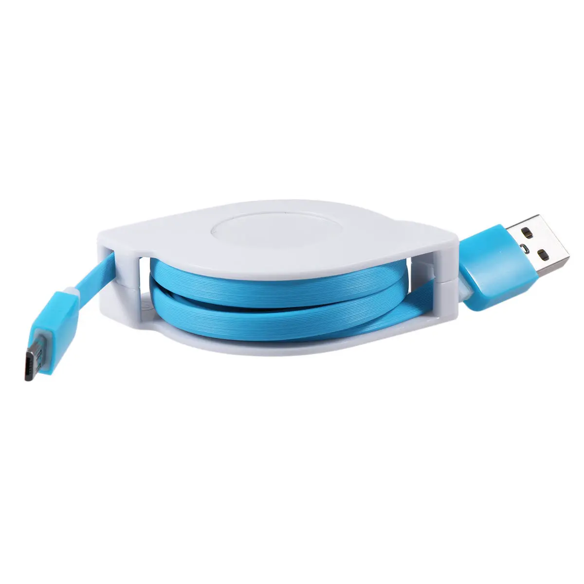 2M 접이식 USB 충전 케이블 빠른 데이터 동기화 코드 홈 오피스용 휴대용 소형 접이식 휴대폰