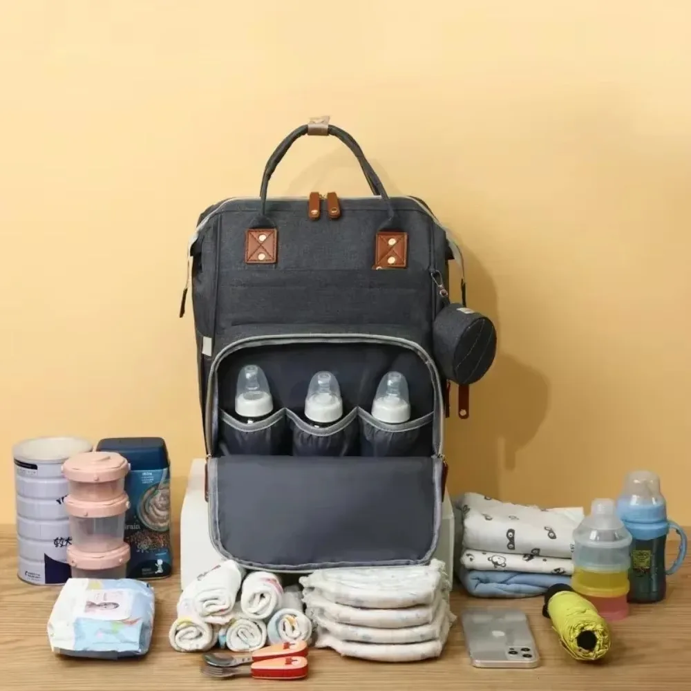 Baby diaper backpack toddler diaper backpack with changing pad mom and dad travel large capacity baby bag