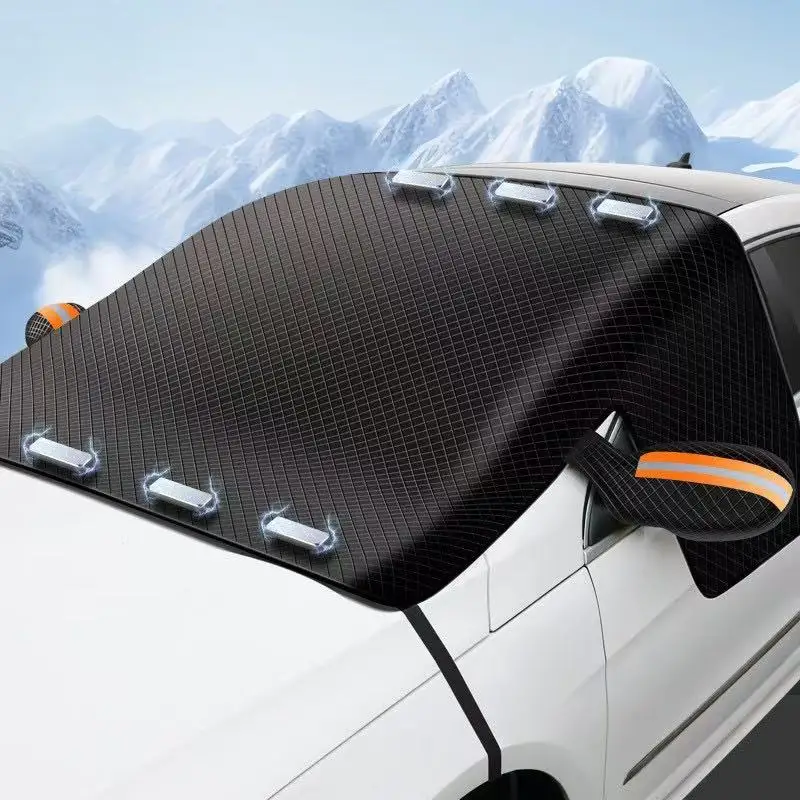 Aluminum-plated film of magnetic snow cover for automobile Thickened Oxford cloth Sun-proof and Moisture-proof