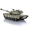 Refitted HengLong Factory 3918 M1A2 Abrams Metal Chassis Plastic Upper Hull RTR RC Tank 360 Turrent Rotating Smodking Effect TH 4