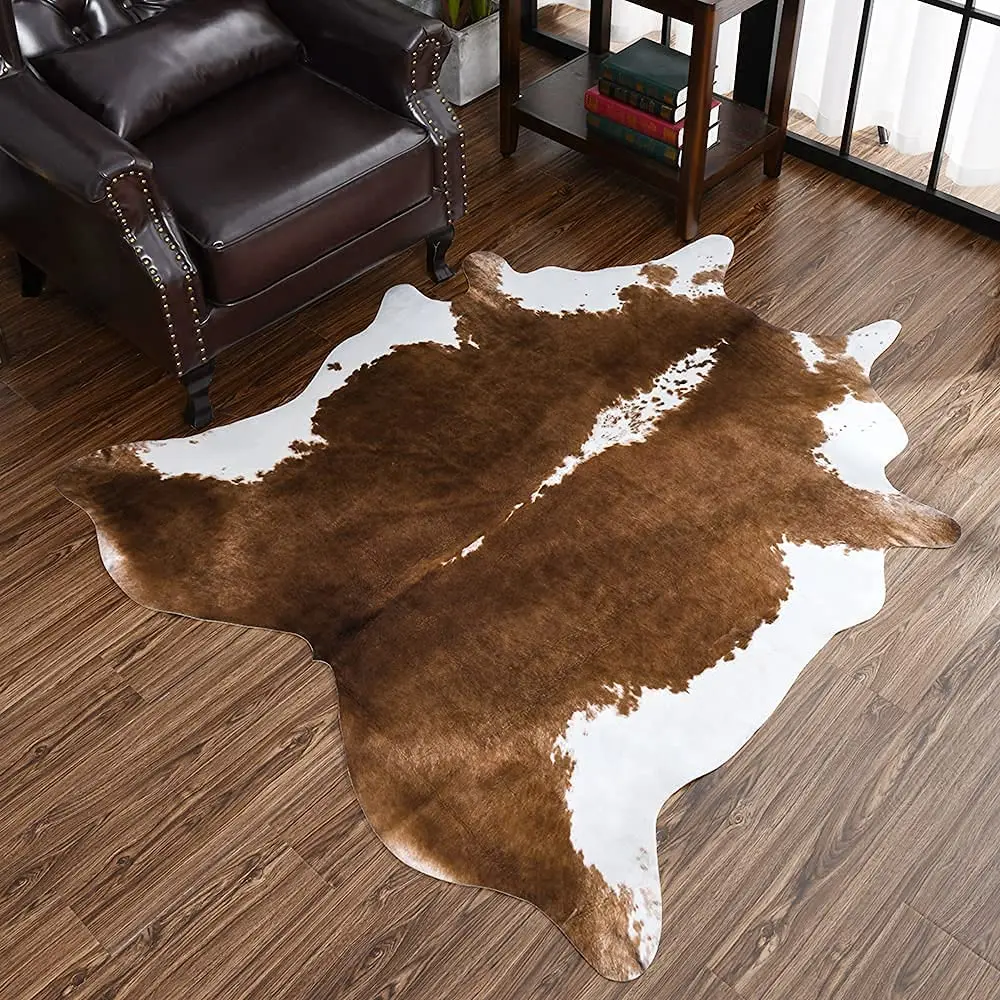 American style rug Imitation cowhide carpet room decor carpets for living  room rugs house decoration mat for Bedroom floor mats - AliExpress