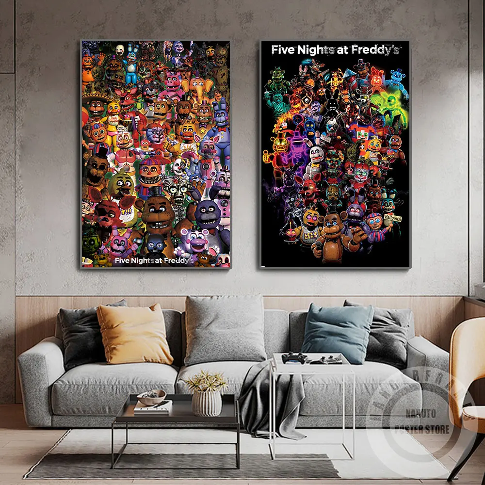 3695 Anime Game Five Nights at Freddy's wall Poster Scroll