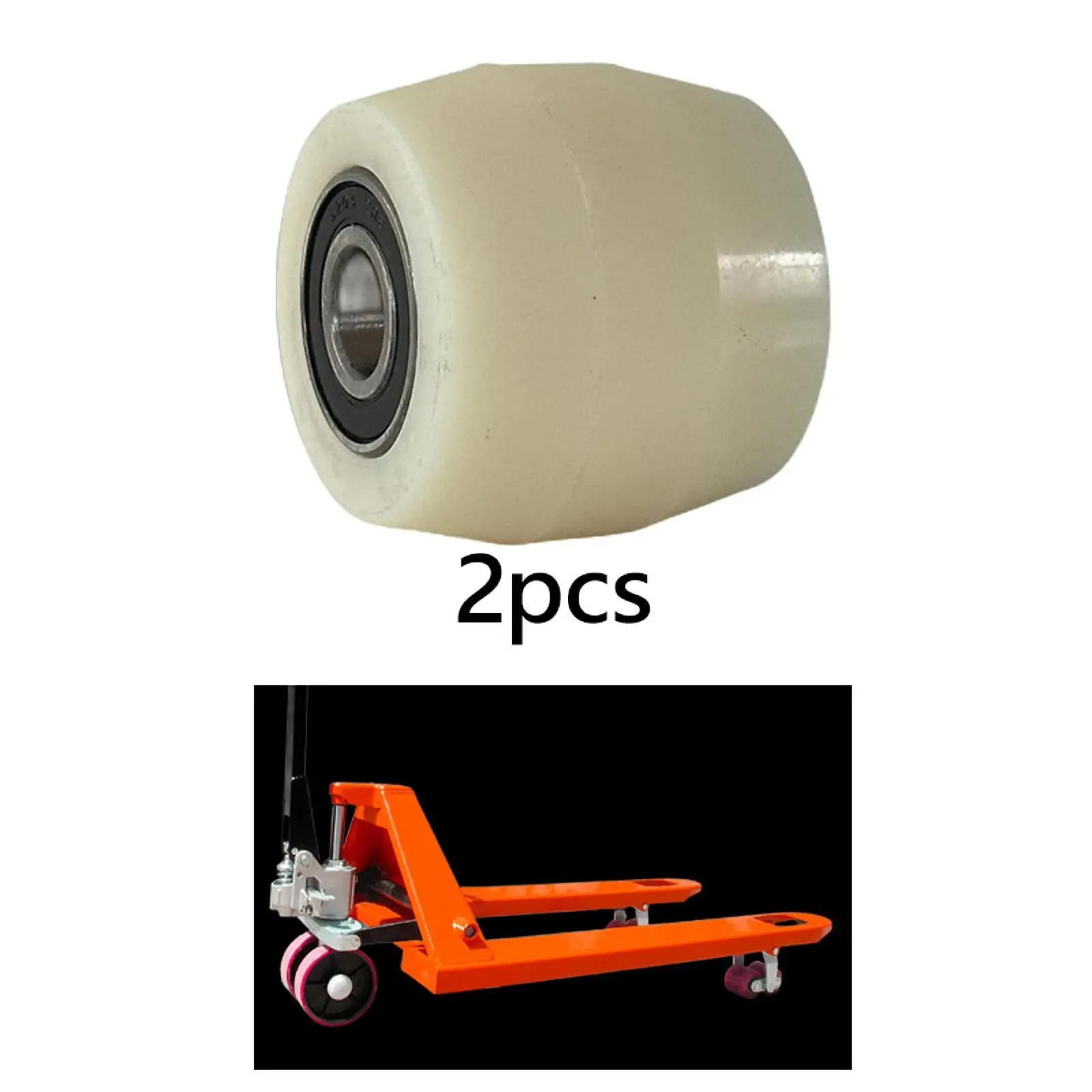 2 Pieces Truck Load Wheels Professional Sturdy Portable Forklift Wheel Ground