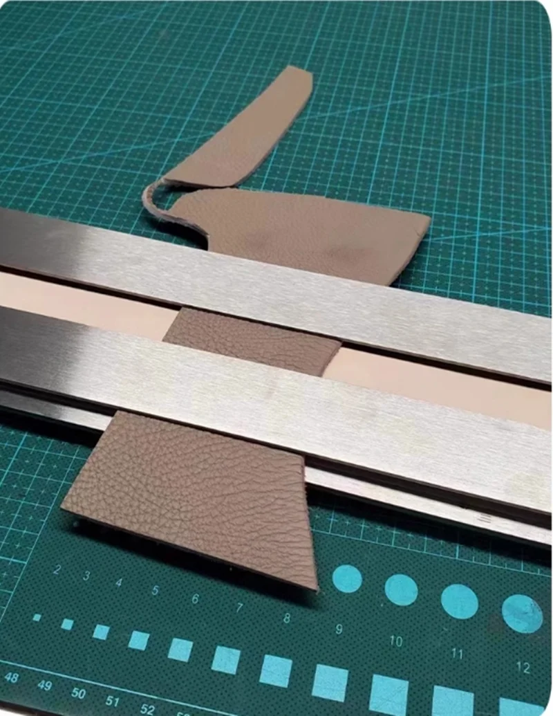 304 Stainless Steel Manual Leather Positioning Ruler With Precision Scale DYI Leather Shoulder Strap Positioning Tool